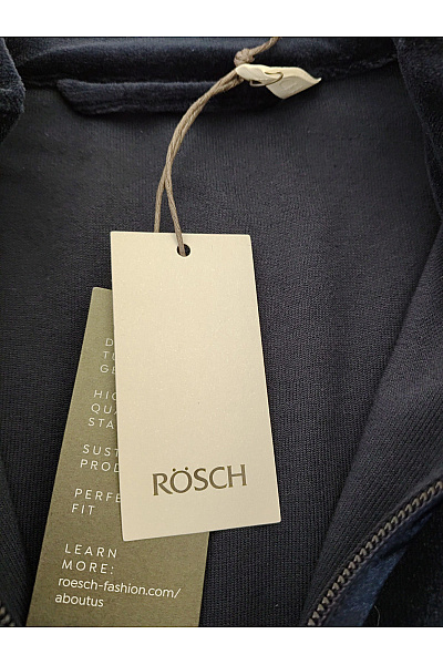 RÖSCH Dámský bavlněný sametový župan na zip | RÖSCH | obrázek 6