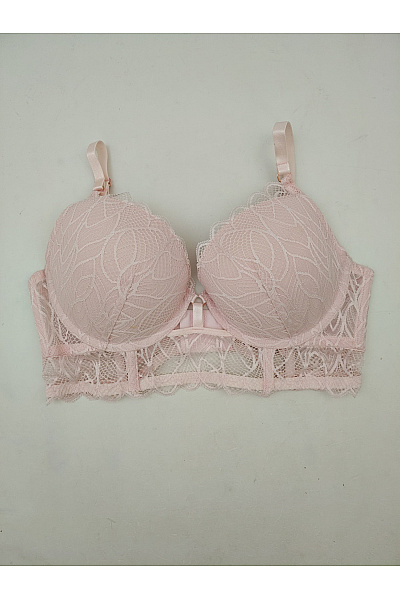 Lasca Růžová krajková korzetová push up podprsenka Vel. EU 80C | Lasca | obrázek 2