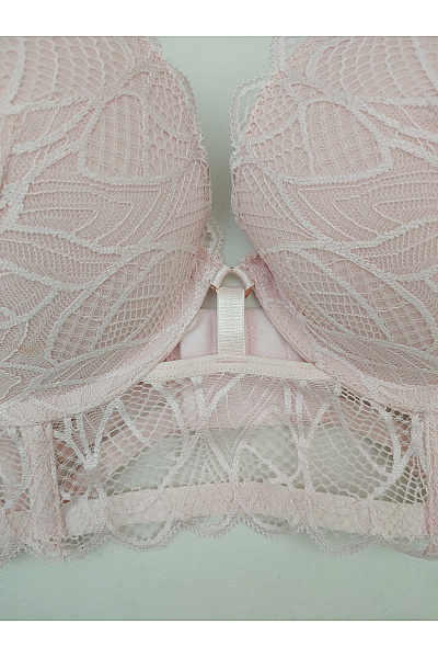 Lasca Růžová krajková korzetová push up podprsenka Vel. EU 80C | Lasca | obrázek 4