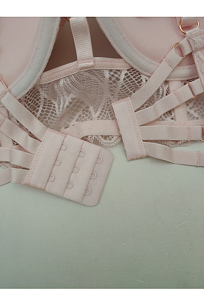 Lasca Růžová krajková korzetová push up podprsenka Vel. EU 80C | Lasca | obrázek 6