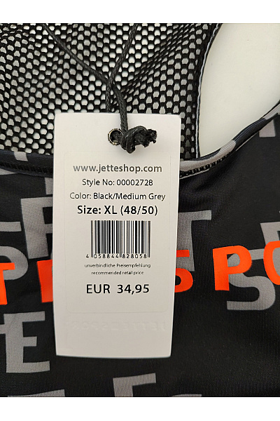 Elle Sport Černé sportovní tílko s nápisem a potiskem Velikost EU XL (48/50) | Elle Sport | obrázek 6