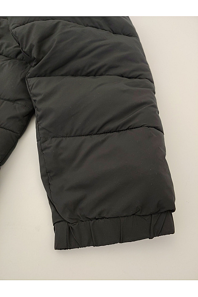 Černá dlouhá prošívaná zimní bunda s kapucí Vel. XXL | Unimoda | obrázek 5