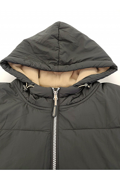 Černá dlouhá prošívaná zimní bunda s kapucí Vel. XXL | Unimoda | obrázek 6