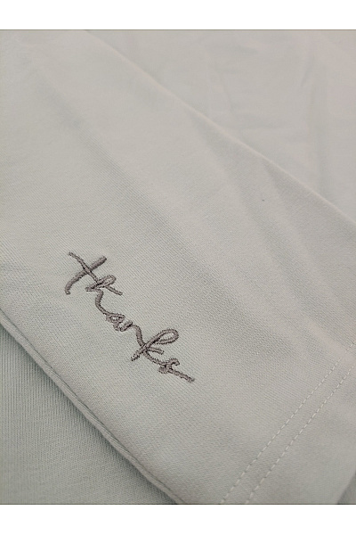 RÖSCH Dámské bavlněné tričko s dlouhým rukávem zelené basic oversize Velikost DE 38 | RÖSCH | obrázek 6