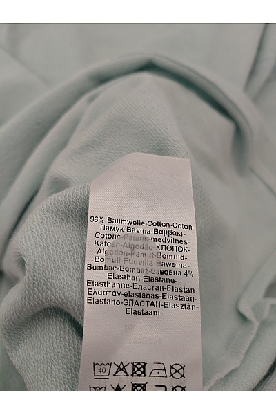 RÖSCH Dámské bavlněné tričko s dlouhým rukávem zelené basic oversize Velikost DE 38 | RÖSCH | obrázek 8