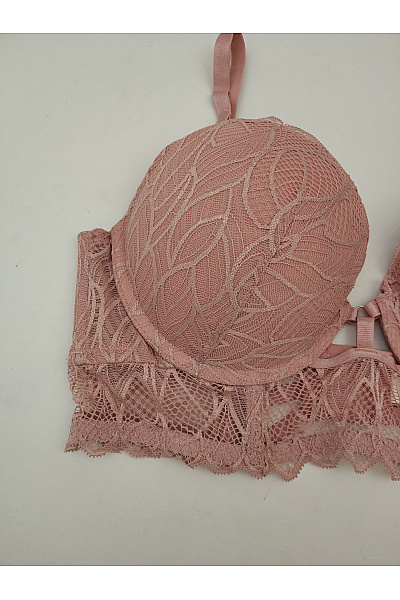 Lasca Růžová krajková push up podprsenka korzetová Velikost EU 85 B | Lasca | obrázek 3