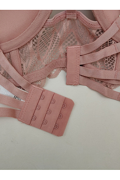 Lasca Růžová krajková push up podprsenka korzetová Velikost EU 85 B | Lasca | obrázek 6