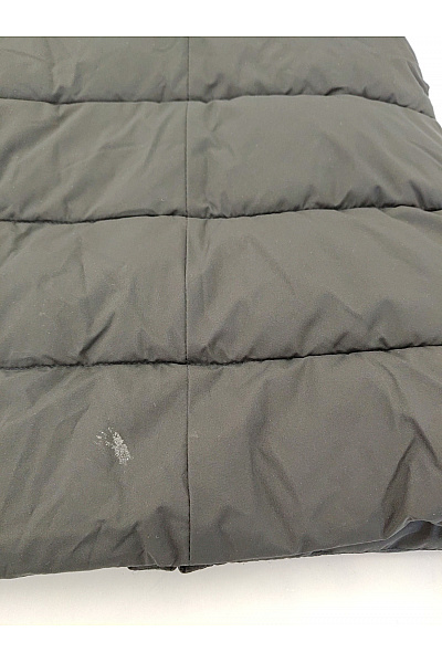 Canadian-peak Černá dlouhá prošívaná zimní bunda s kapucí a páskem Velikost 4 / XLarge | canadian-peak | obrázek 3