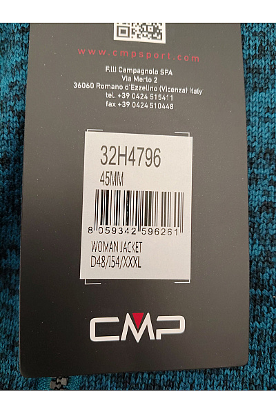 CMP Dámská sportovní mikina na zip se stojáčkem Velikost EU D48/I54/XXXL | CMP | obrázek 8