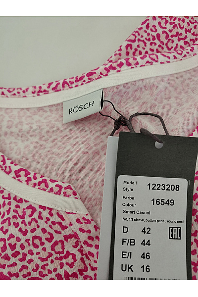 RÖSCH Dámské bavlněné pyžamo růžové se zvířecím vzorem Velikost DE 42 | RÖSCH | obrázek 6