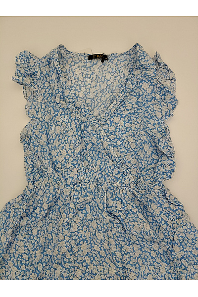 C'FLO Modré květované maxi letní šaty Vel. L/XL | C'FLO | obrázek 4