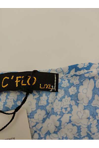 C'FLO Modré květované maxi letní šaty Vel. L/XL | C'FLO | obrázek 7