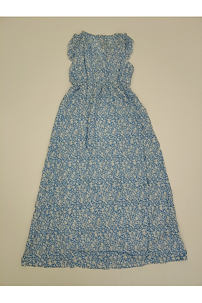 C'FLO Modré květované maxi letní šaty Vel. L/XL | C'FLO | obrázek 8