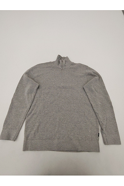 JACK & JONES Šedý Dámský Pulovr Se Stojáčkem Na Zip Basic Vel. L