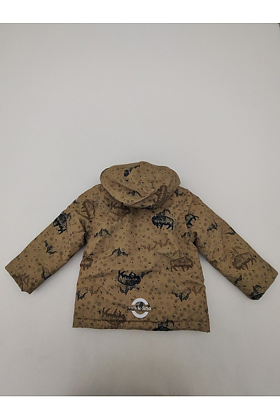 Mikk-line Dětská khaki bunda s potiskem zvířat outdoor Vel. EU 104 | mikk-line | obrázek 8