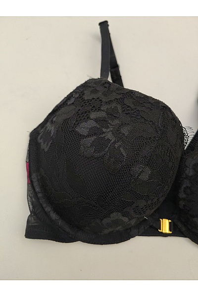 La Senza Černá krajková push up podprsenka se zapínáním vpředu | La Senza | obrázek 3