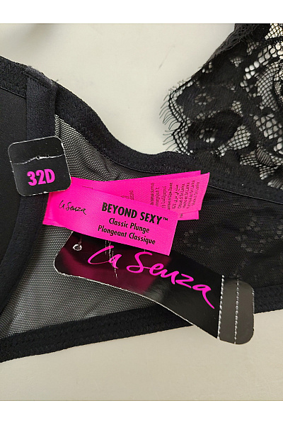 La Senza Černá krajková push up podprsenka se zapínáním vpředu | La Senza | obrázek 7