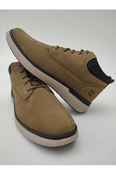 Timberland Pánské kotníkové kožené polobotky khaki vycházkové šněrovací | Timberland | obrázek 4