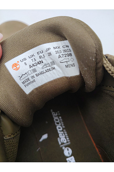 Timberland Pánské kotníkové kožené polobotky khaki vycházkové šněrovací | Timberland | obrázek 11