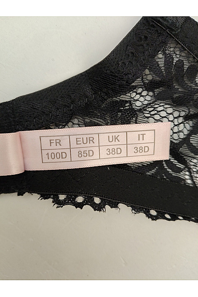 JUST FOR VICTORIA Černá krajková kosticová podprsenka s hlubokým výstřihem Velikost EU 85D | JUST FOR VICTORIA | obrázek 9