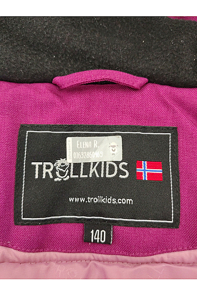 TROLLKIDS Fialová dívčí zimní outdoorová bunda s kapucí Velikost EU 140 | TROLLKIDS | obrázek 9