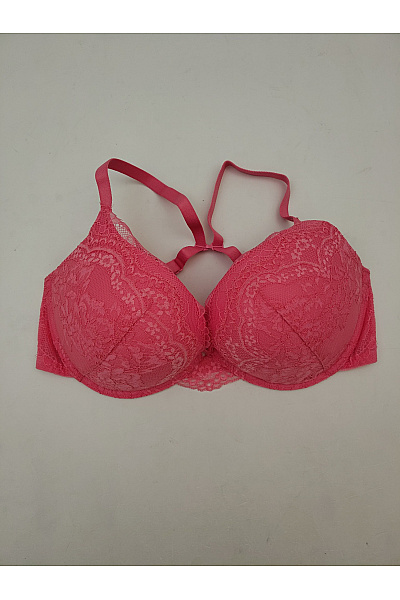 La Senza Růžová krajková push up podprsenka s překříženými zády Velikost US 34D | La Senza | obrázek 2