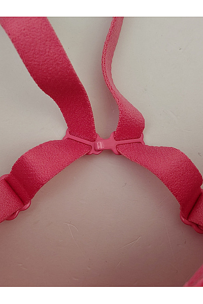 La Senza Růžová krajková push up podprsenka s překříženými zády Velikost US 34D | La Senza | obrázek 4