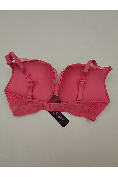 La Senza Růžová krajková push up podprsenka s překříženými zády Velikost US 34D | La Senza | obrázek 5