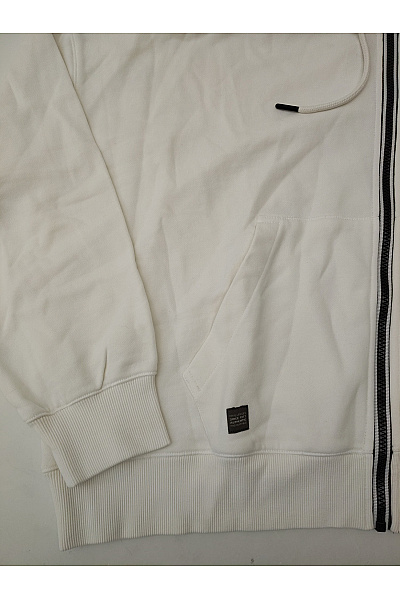 Camel active Bílá bavlněná dámská mikina na zip s kapucí a klokaní kapsou Vel. XL | camel active | obrázek 4