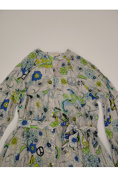 Miss Parisienne Barevné maxi košilové šaty s dlouhým rukávem květované boho | Miss Parisienne | obrázek 4