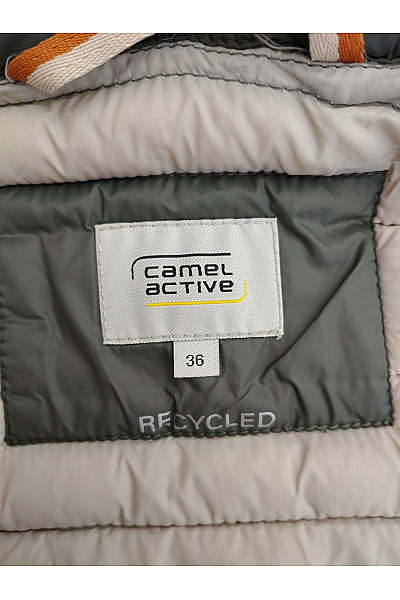 Camel active Dámská prošívaná khaki bunda s kapucí a zipem Velikost EU 36 | camel active | obrázek 8