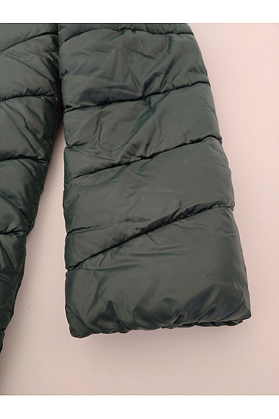 ONLY Dámská prošívaná zimní bunda s kapucí khaki Velikost M | ONLY | obrázek 3