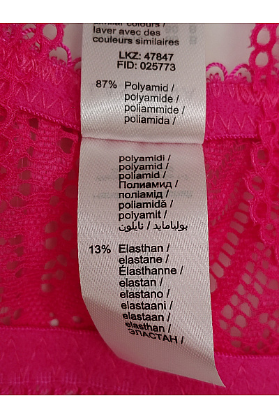 Lasca Růžová krajková push up podprsenka se zapínáním vpředu a ozdobnými zády Velikost EU 80 B | Lasca | obrázek 11