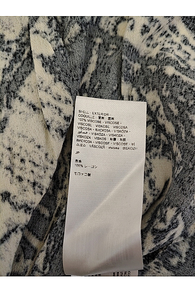 DESIGUAL Černobílé asymetrické šaty s abstraktním vzorem Velikost EU 42 | DESIGUAL | obrázek 6