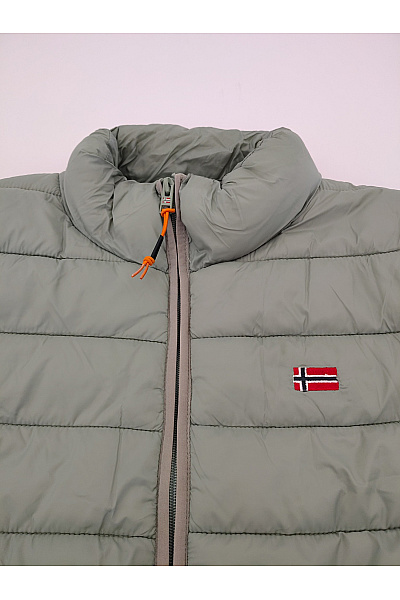 Norway Dámská khaki prošívaná přechodná bunda se zipem Vel. XXL | Norway | obrázek 4