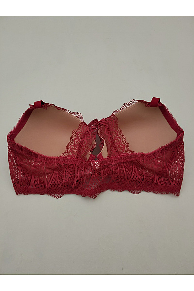 Lasca Červená krajková push up podprsenka se zapínáním vpředu a překříženými zády Velikost EU 85 D | Lasca | obrázek 5