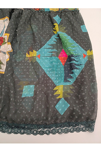 DESIGUAL Barevné maxi boho šaty bez rukávů s výšivkou Vel. EU 40 | DESIGUAL | obrázek 3