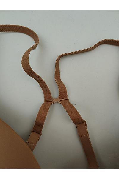 La Senza Hnědá hladká push up podprsenka s překříženými zády | La Senza | obrázek 4