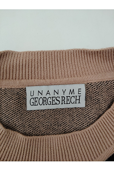 Georges Rech Béžový vzorovaný oversized pulovr se spadlými rameny Velikost XL | Georges Rech | obrázek 6