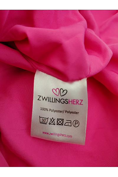 Zwillingsherz Červená prošívaná zimní dlouhá bunda s kapucí Velikost XL | Zwillingsherz | obrázek 7