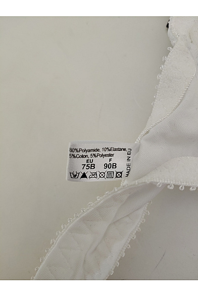 Bílá hladká push up podprsenka s kosticemi Velikost EU 75B | Unimoda | obrázek 5