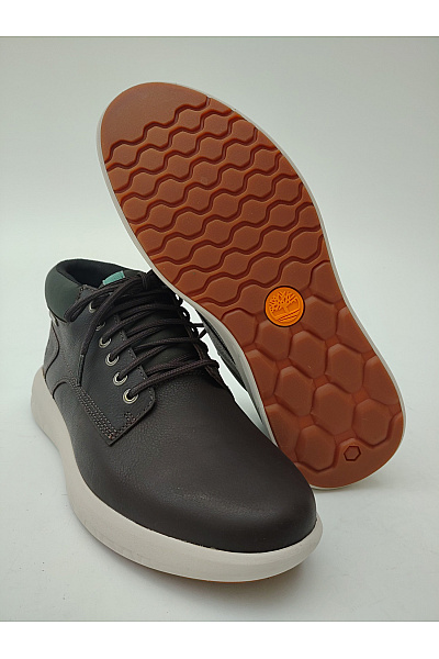 Timberland Pánské kožené kotníkové vycházkové boty šněrovací hnědé | Timberland | obrázek 3