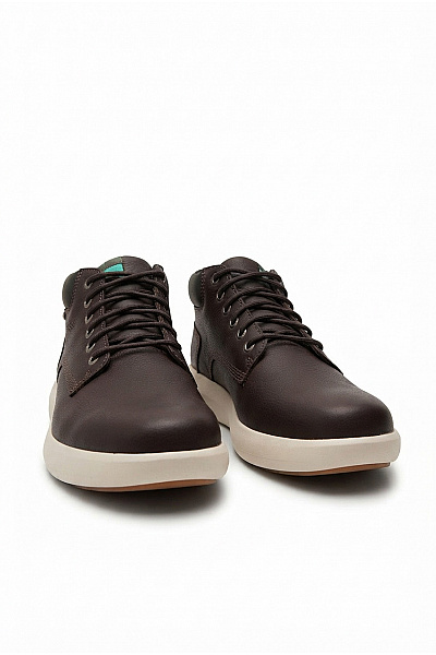 Timberland Pánské Kožené Kotníkové Vycházkové Boty šněrovací Hnědé