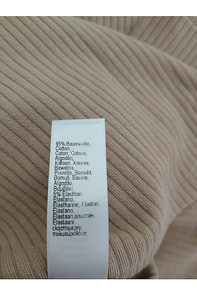 HANRO Bavlněné hnědé basic tričko se stojáčkem a dlouhým rukávem Vel. M | HANRO | obrázek 5
