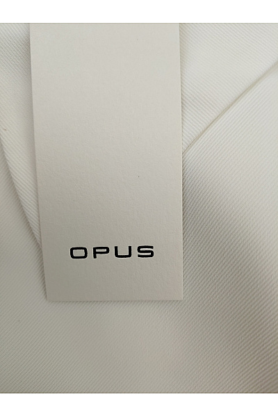 OPUS Bílá košilová halenka s dlouhým rukávem na zip kapsami Vel. EU 38 | OPUS | obrázek 6