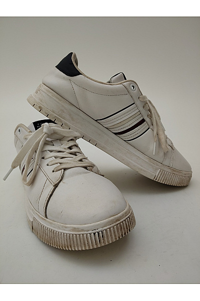 TOMMY HILFIGER Pánské tenisky Essential Court Sneaker Stripes Bílé Vel. EU 43 | TOMMY HILFIGER | obrázek 5