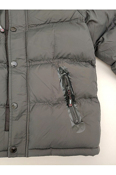 Geographical Norway Černá chlapecká outdoorová zimní bunda s kapucí | Geographical Norway | obrázek 3