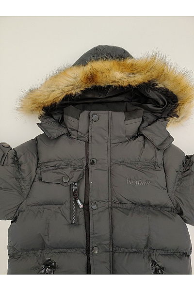 Geographical Norway Černá chlapecká outdoorová zimní bunda s kapucí | Geographical Norway | obrázek 5
