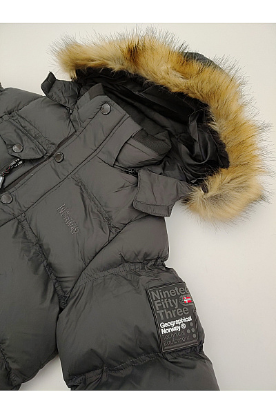 Geographical Norway Černá chlapecká outdoorová zimní bunda s kapucí | Geographical Norway | obrázek 6