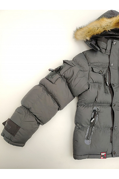 Geographical Norway Černá chlapecká outdoorová zimní bunda s kapucí | Geographical Norway | obrázek 7